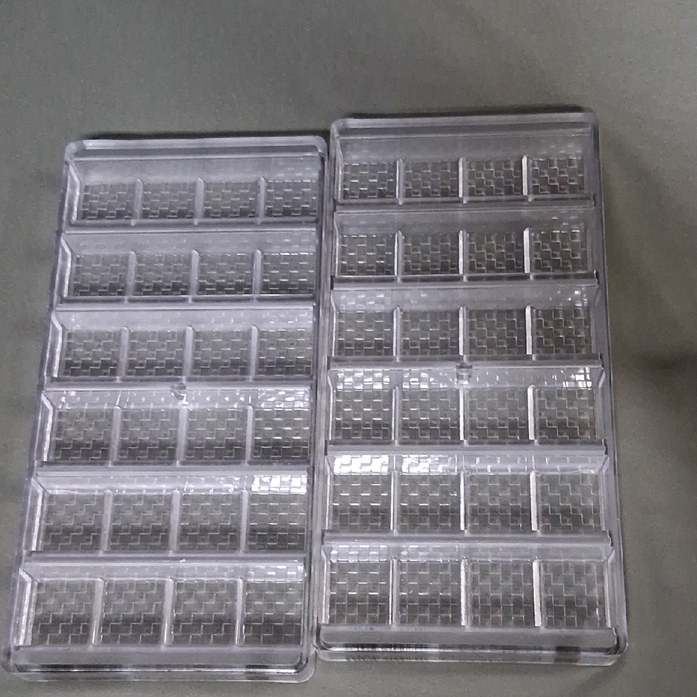 2 Chocolate World Mini Break Apart Bar Polycarbonate Chocolate Mould